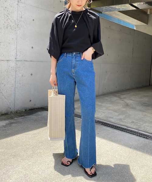 CAPRICIEUX LE'MAGE（カプリシューレマージュ）の「パフスリーブSET Tシャツ（Tシャツ/カットソー・レディース・ホワイト/ブラック・FREE）」の19枚目の写真