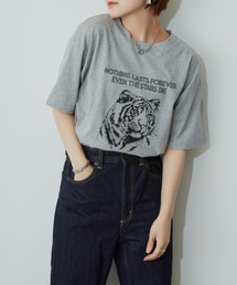 AIC. | タイガープリントTシャツ(Tシャツ/カットソー)