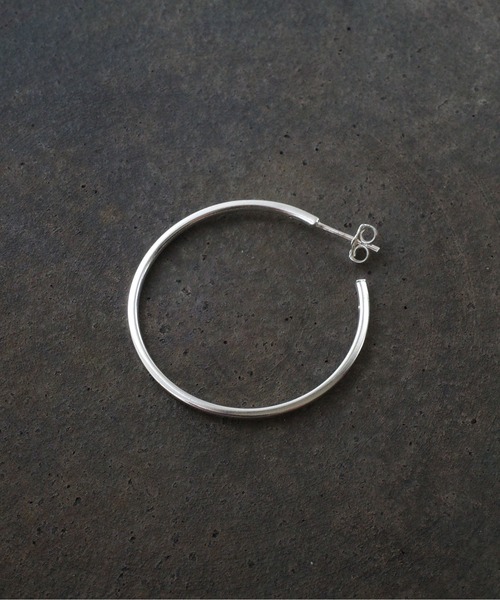 SIGNAL（シグナル）の「【SIGNAL/シグナル】silver925 Hoop Pierce 35mm/ シルバー925 フープピアス（ピアス（両耳用）・レディース・シルバー・FREE）」の3枚目の写真