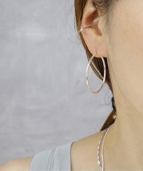 SIGNAL（シグナル）の「【SIGNAL/シグナル】silver925 Hoop Pierce 35mm/ シルバー925 フープピアス（ピアス（両耳用）・レディース・シルバー・FREE）」の11枚目の写真