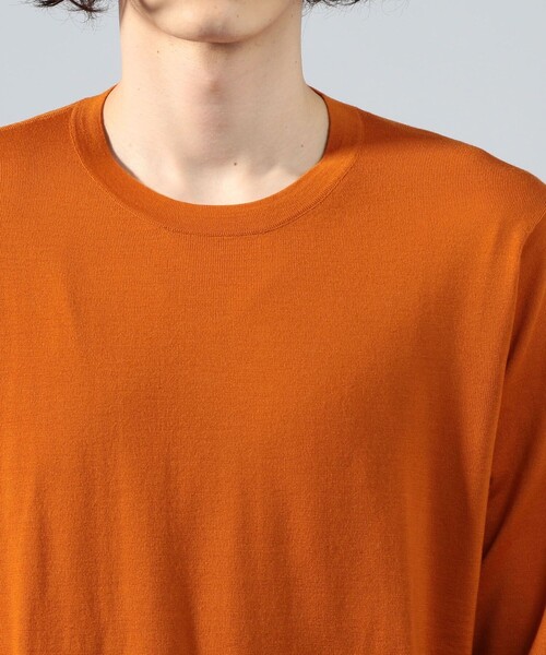 TOMORROWLAND （トゥモローランド）の「スーパーファインメリノウール クルーネック（ニット/セーター・メンズ・ライトグレー/ブラック/ダークブラウン/パープル/ネイビー/グレー/カーキ/イエロー/オレンジ・S/M/L/XS/XL）」の22枚目の写真