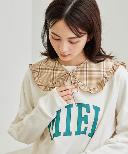 ROPE' PICNIC(ロペピクニック)の「【2WAY】チェックフリルつけ衿(その他雑貨・レディース・ブラック系その他/ベージュ系その他・FREE)」の5枚目の写真