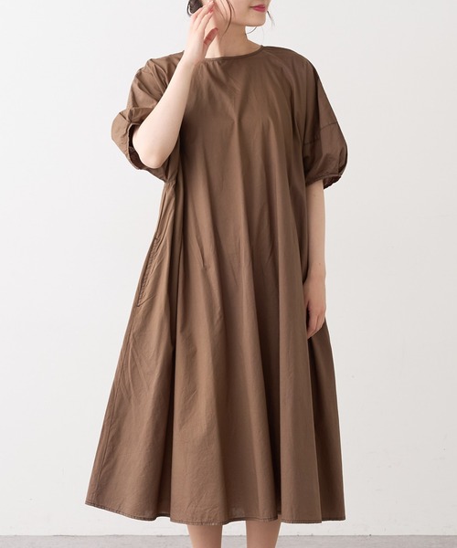 PUAL CE CIN（ピュアルセシン）の「タイプライター配色ステッチワンピース（ワンピース・レディース・ブラウン/イエロー/アイボリー/スミクロ・FREE）」の3枚目の写真