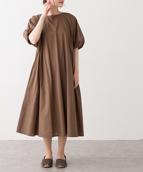 PUAL CE CIN（ピュアルセシン）の「タイプライター配色ステッチワンピース（ワンピース・レディース・ブラウン/イエロー/アイボリー/スミクロ・FREE）」の22枚目の写真