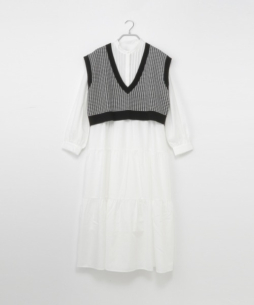 Heather（ヘザー）の「アソートベストツキワンピース　959865（ワンピース・レディース・ブラック系その他/ブラック系その他2/グリーン系その他・FREE）」の6枚目の写真