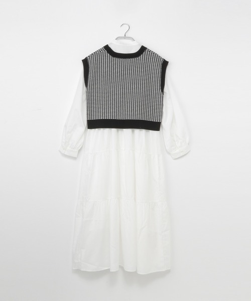 Heather（ヘザー）の「アソートベストツキワンピース　959865（ワンピース・レディース・ブラック系その他/ブラック系その他2/グリーン系その他・FREE）」の4枚目の写真