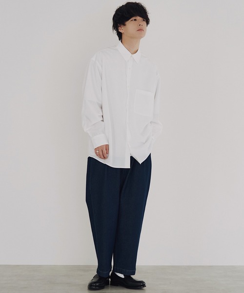 WYM LIDNM(ウィム バイ リドム)の「RAYON STRAIGHT TROUSERS(その他パンツ・メンズ・ホワイト/チャコールグレー/ワンウォッシュ・S/M/L)」の15枚目の写真
