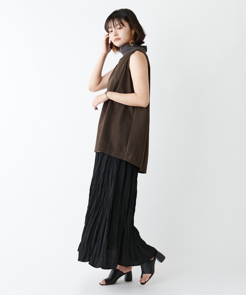 COLLAGE GALLARDAGALANTE(コラージュガリャルダガランテ)の「【OT】ヒールトングミュールサンダル(サンダル・レディース・ブラック/キャメル・37/38/36)」の7枚目の写真