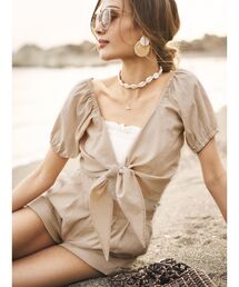 To the sea | フロントリボン2WAYショートトップス(シャツ/ブラウス)