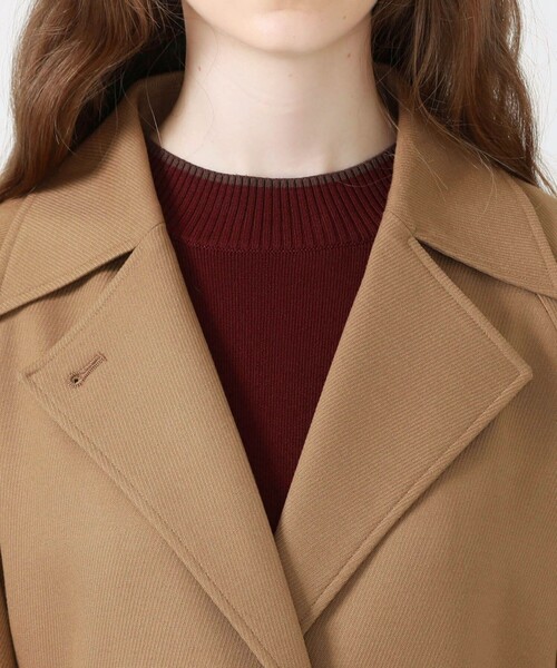 ラブレス ドラマ着用 バックプリーツ オーバーコート リバーコート