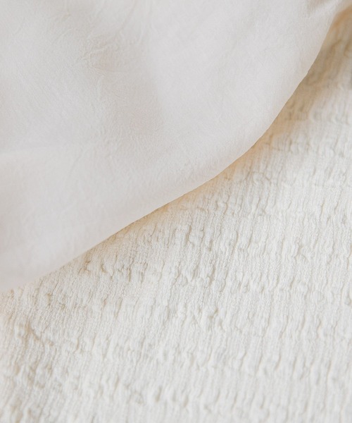 mysty woman（ミスティウーマン）の「シアキャンディスリーブ2WAYプルオーバー 218378（シャツ/ブラウス・レディース・オフホワイト/ブラック/ベージュ・FREE）」の21枚目の写真