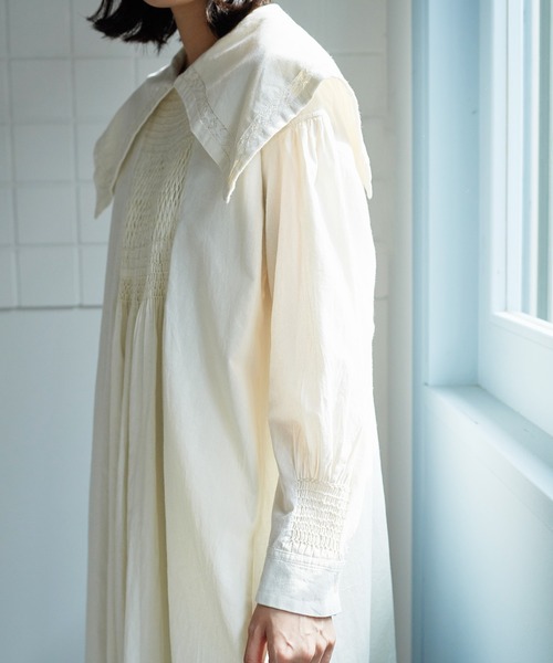 bulle de savon（ビュルデサボン）の「smocking big coller