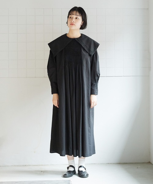bulle de savon（ビュルデサボン）の「smocking big coller