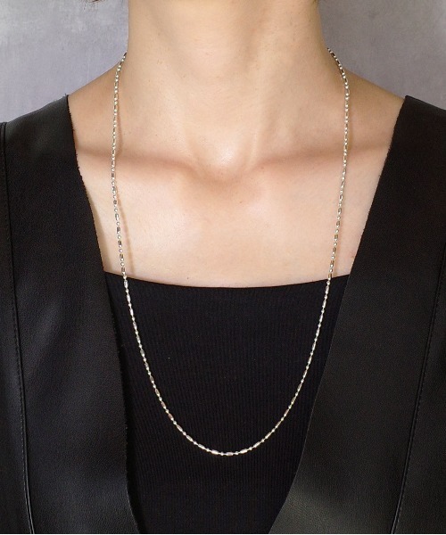 ISOLATION（アイソレーション）の「【ISOLATION / アイソレーション】Silver925 Rain Chain Necklace /レインチェーンネックレス（ネックレス・レディース・シルバー・60cm）」の2枚目の写真