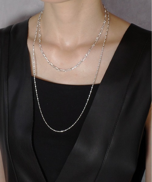 ISOLATION（アイソレーション）の「【ISOLATION / アイソレーション】Silver925 Rain Chain Necklace /レインチェーンネックレス（ネックレス・レディース・シルバー・60cm）」の7枚目の写真