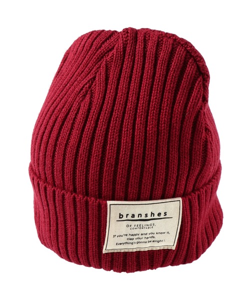 BRANSHES（ブランシェス）の「シンプルニット帽（ニットキャップ/ビーニー・キッズ・ブラック/グレー/レッド/ブルー/マスタード・S/L/M）」の15枚目の写真