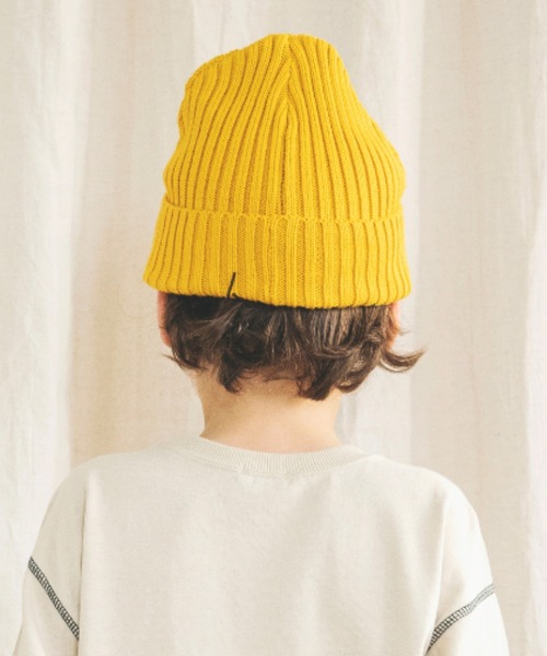 BRANSHES（ブランシェス）の「シンプルニット帽（ニットキャップ/ビーニー・キッズ・ブラック/グレー/レッド/ブルー/マスタード・S/L/M）」の22枚目の写真