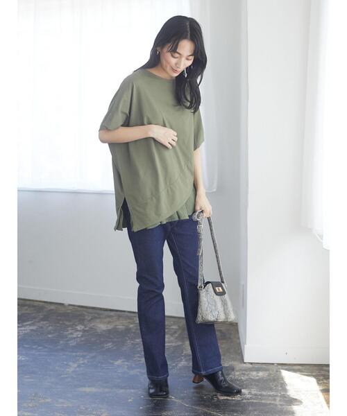 Green　Parks（グリーンパークス）の「・ヒネリカナグスクエアショルダー＊（トートバッグ・レディース・ベージュ/パイソン/ブラウン・FREE）」の4枚目の写真