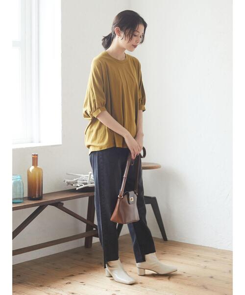 Green　Parks（グリーンパークス）の「・ヒネリカナグスクエアショルダー＊（トートバッグ・レディース・ベージュ/パイソン/ブラウン・FREE）」の8枚目の写真