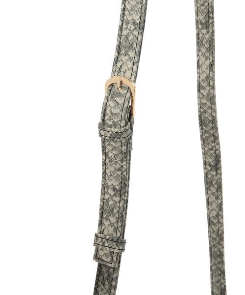 Green　Parks（グリーンパークス）の「・ヒネリカナグスクエアショルダー＊（トートバッグ・レディース・ベージュ/パイソン/ブラウン・FREE）」の14枚目の写真