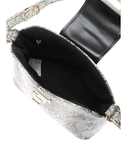 Green　Parks（グリーンパークス）の「・ヒネリカナグスクエアショルダー＊（トートバッグ・レディース・ベージュ/パイソン/ブラウン・FREE）」の16枚目の写真