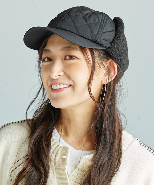 14+（イチヨンプラス）の「キルティングボアキャップ（キャップ・レディース・ベージュ/オリーブ/ブラック・FREE）」の20枚目の写真