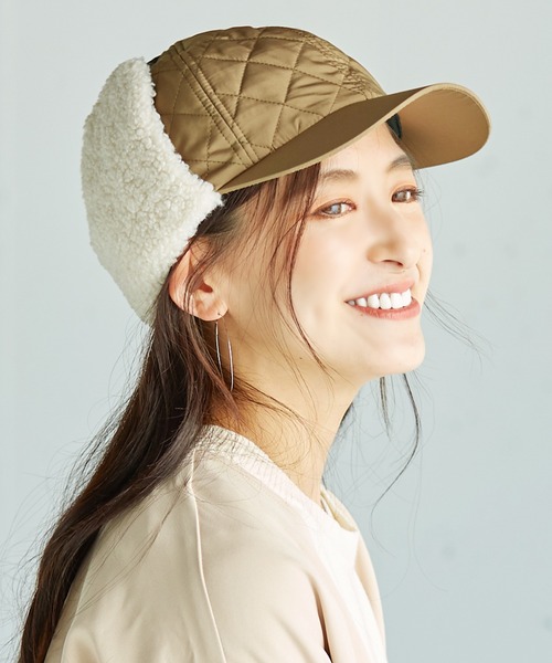 14+（イチヨンプラス）の「キルティングボアキャップ（キャップ・レディース・ベージュ/オリーブ/ブラック・FREE）」の19枚目の写真