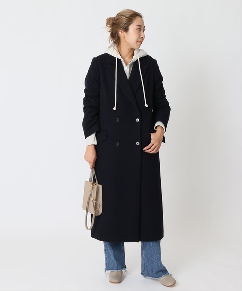 journal standard L'essage（ジャーナルスタンダードレサージュ）の「カシミヤダブルチェスターコート◆（チェスターコート・レディース・ベージュ/ネイビー・FREE）」の9枚目の写真
