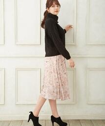 Allamanda | 花柄シフォンミモレ／スカート(スカート)