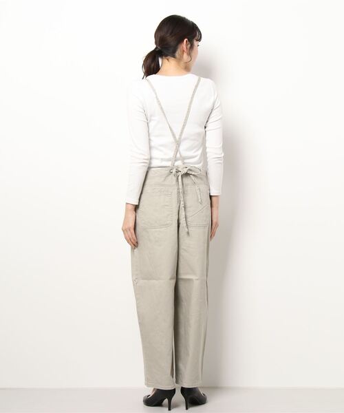 Samansa Mos2 blue（サマンサモスモスブルー）の「ECO DENIM サロペット（サロペット/オーバーオール・レディース・グレー/ベージュ/ネイビー・ﾌﾘ-）」の5枚目の写真