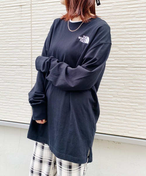 THE NORTH FACE(ザノースフェイス)の「THE NORTH FACE(ザ・ノースフェイス)/COMFY ロングスリーブTEE ロンT(Tシャツ/カットソー・レディース・ホワイト/ブラック・M/L/XL/XXL)」の19枚目の写真