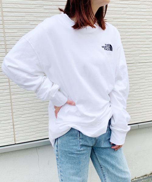 THE NORTH FACE(ザノースフェイス)の「THE NORTH FACE(ザ・ノースフェイス)/COMFY ロングスリーブTEE ロンT(Tシャツ/カットソー・レディース・ホワイト/ブラック・M/L/XL/XXL)」の22枚目の写真