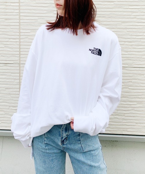 THE NORTH FACE(ザノースフェイス)の「THE NORTH FACE(ザ・ノースフェイス)/COMFY ロングスリーブTEE ロンT(Tシャツ/カットソー・レディース・ホワイト/ブラック・M/L/XL/XXL)」の17枚目の写真