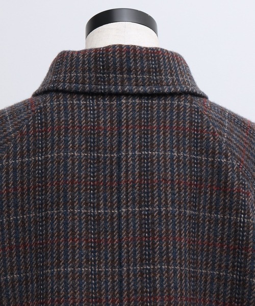 chambre de charme(シャンブルドゥシャーム)の「cdc リサイクルウール先染め ショートブルゾン(ブルゾン・レディース・クリーム/チョコ・FREE)」の6枚目の写真