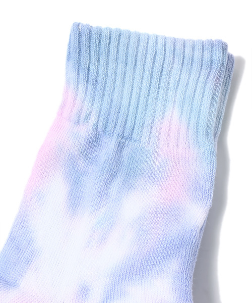 WEGO(ウィゴー)の「WEGO/タイダイパイルソックス(ソックス/靴下・レディース・ライトパープル/イエロー・FREE)」の3枚目の写真