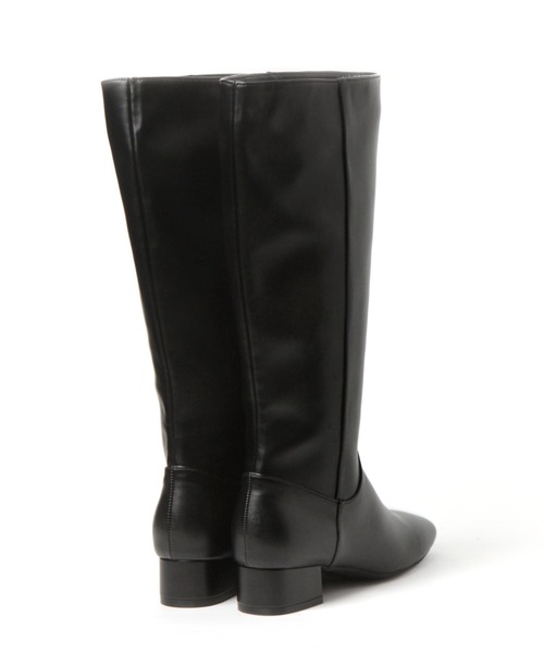 niko and...（ニコアンド）の「オリジナルローヒールロングブーツ（ブーツ・レディース・ブラック/ベージュ・MEDIUM/LARGE）」の4枚目の写真