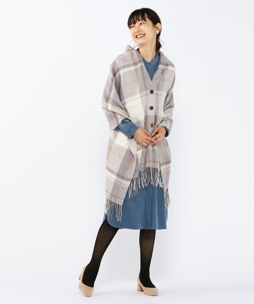 Petit Honfleur（プチオンフルール）の「細コールシャツワンピース（シャツワンピース・レディース・グレー/ブルー・9号/11号/13号）」の8枚目の写真