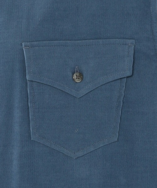 Petit Honfleur（プチオンフルール）の「細コールシャツワンピース（シャツワンピース・レディース・グレー/ブルー・9号/11号/13号）」の3枚目の写真