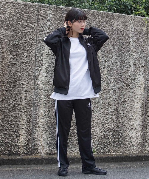 le coq sportif(ルコックスポルティフ)の「トラックジャージロングパンツトラックジャージロングパンツ レディース ウェア ロングパンツ ボトムス スポーツウェア(その他パンツ・レディース・ブラック/ネイビー/ホワイト・XL/S/M/L)」の5枚目の写真