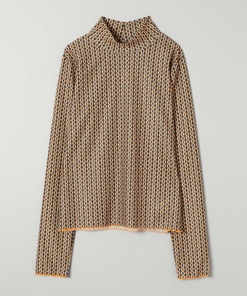 JEANASIS（ジーナシス）の「アソートガラメッシュLST/239764（Tシャツ/カットソー・レディース・ホワイト/ブラック系その他/オレンジ系その他・FREE）」の3枚目の写真