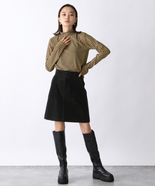 JEANASIS（ジーナシス）の「アソートガラメッシュLST/239764（Tシャツ/カットソー・レディース・ホワイト/ブラック系その他/オレンジ系その他・FREE）」の8枚目の写真