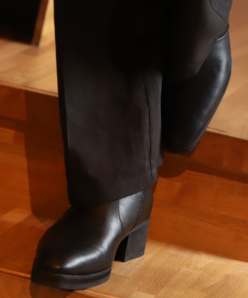 G.O.C（ジーオーシー）の「ヒールブーツ エナメル / スウェード / スムース 3タイプ（ブーツ・メンズ・ブラック/ブラック系その他/ブラック系その他3・MEDIUM/LARGE）」の5枚目の写真