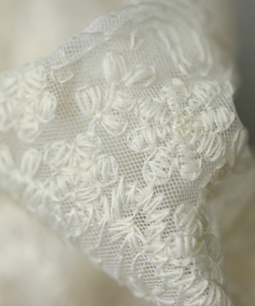 cawaii（カワイイ）の「上手く肌を隠したい日の総レースインナーハイネックトップス（Tシャツ/カットソー・レディース・アイボリー・FREE）」の10枚目の写真