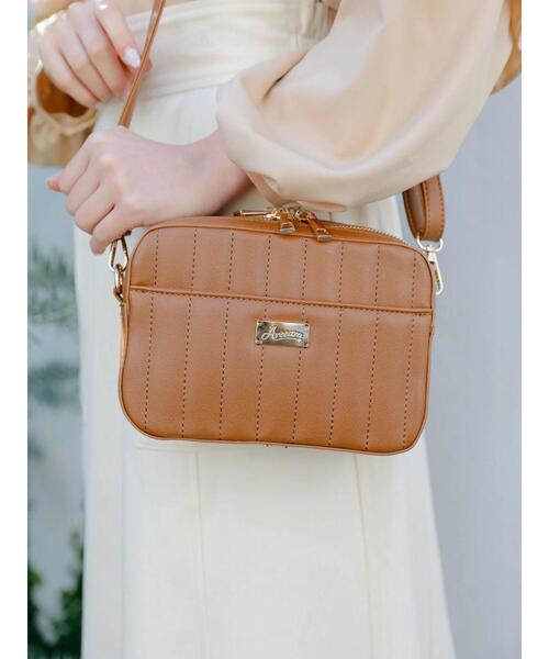 Areeam（アリーム）の「ウォレットショルダーバッグ（ショルダーバッグ・レディース・ミント/ブラック/ベージュ/アイボリー/ピンク/キャメル・FREE）」の6枚目の写真