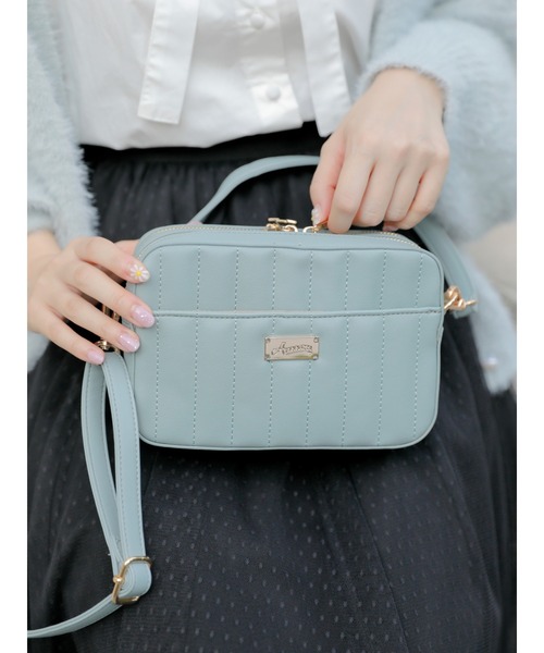 Areeam（アリーム）の「ウォレットショルダーバッグ（ショルダーバッグ・レディース・ミント/ブラック/ベージュ/アイボリー/ピンク/キャメル・FREE）」の5枚目の写真