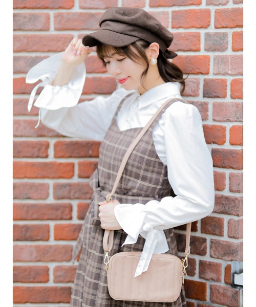 Areeam（アリーム）の「ウォレットショルダーバッグ（ショルダーバッグ・レディース・ミント/ブラック/ベージュ/アイボリー/ピンク/キャメル・FREE）」の12枚目の写真