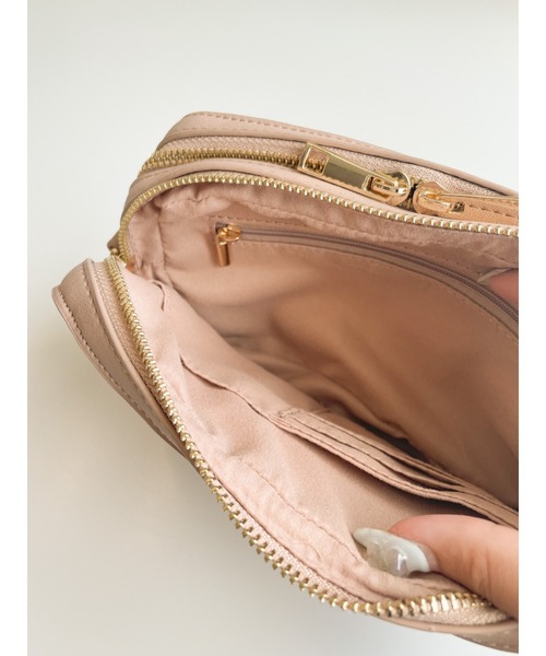 Areeam（アリーム）の「ウォレットショルダーバッグ（ショルダーバッグ・レディース・ミント/ブラック/ベージュ/アイボリー/ピンク/キャメル・FREE）」の19枚目の写真