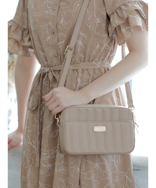 Areeam（アリーム）の「ウォレットショルダーバッグ（ショルダーバッグ・レディース・ミント/ブラック/ベージュ/アイボリー/ピンク/キャメル・FREE）」の9枚目の写真