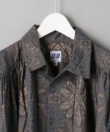 AIE エーアイイー　シャツ　ネイビー　ペイズリー　迷彩　カモ柄　カモフラージュ AIE エーアイイー シャツ ネイビー ペイズリー 迷彩 カモ柄