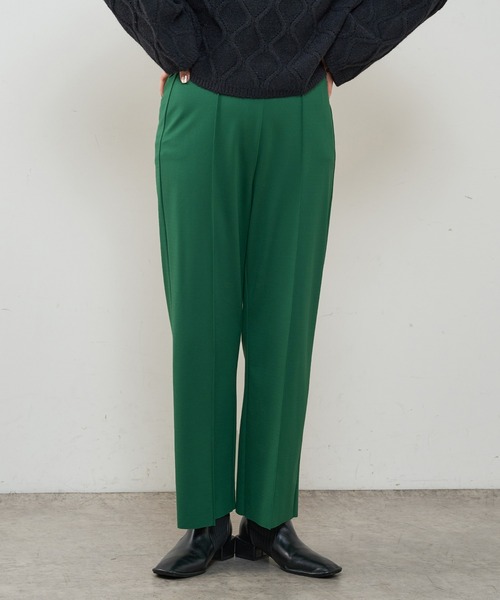 natural couture（ナチュラルクチュール）の「長さ変えれるきれいめカットパンツ（その他パンツ・レディース・ブラック/ベージュ/グリーン/ブラウン・FREE）」の4枚目の写真